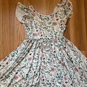 Dot dot Smile flutter sleeve dress